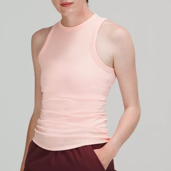 Lululemon High Neck Ruched Back Tank Top - Picture 1 of 10